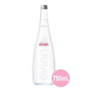 Evian 750mL Glass